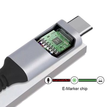 USB-C КАБЕЛЬ БЫСТРОЙ ЗАРЯДКИ USB 4 100 Вт, 40 Гбит/с, 5K, 1,2 м