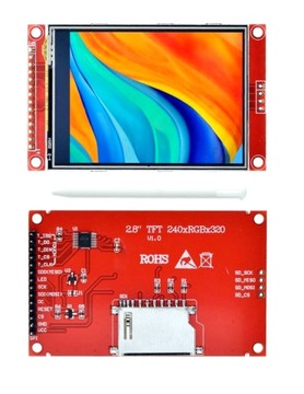 Wyświetlacz dotykowy rezystancyjny LCD TFT 2,8