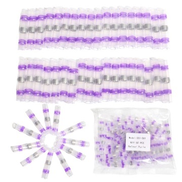 СОЕДИНИТЕЛИ ТЕРМОУСАДОЧНЫЕ С ОЛОВОЙ 50 ШТ.