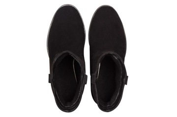 ЧЕРНЫЕ ЗАМШЕВЫЕ БОТИНКИ НА СКРЫТОЙ ТАНКЕТЕ 38