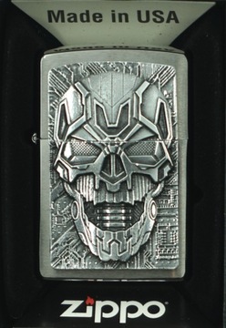 ZAPALNICZKA ZIPPO TECHNIC SKULL TRICK