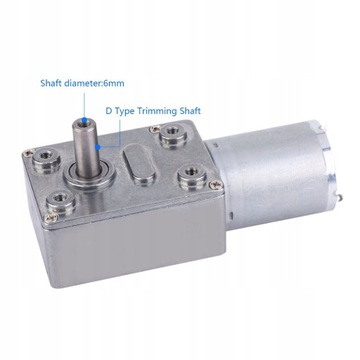 ДВИГАТЕЛЬ ПОСТОЯННОГО ТОКА 12 В С ЧЕРВЯЧНОЙ ПЕРЕДАЧЕЙ 100 ОБ/МИН