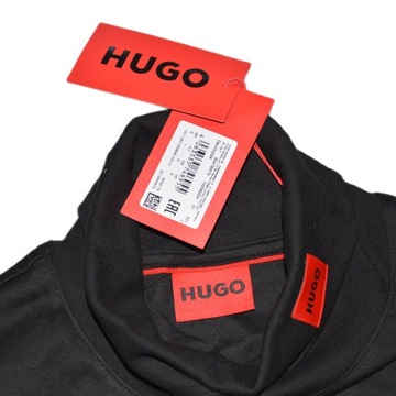 Golf męski sweter Hugo Boss Derollo224 Slim Fit Czarny