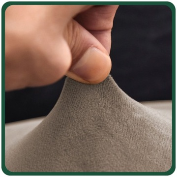 НАБОР ИЗ 4 ШТ. Чехлы для стульев XL COOL BEIGE ПЛОТНЫЙ ВЕЛУР