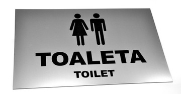 TABLICZKA, PIKTOGRAM WC, TOALETA