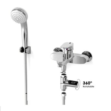 TERMOMETR WYŚWIETLACZ LED DO KRANU PRYSZNICA