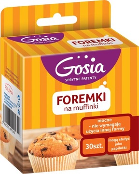 GOSIA FOREMKI NA MUFFINKI MOCNE PAPILOTKI 30 SZTUK