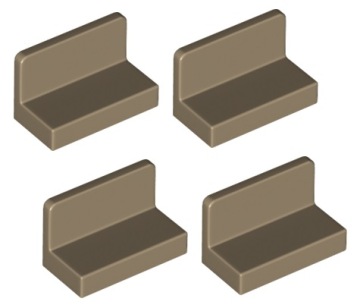 LEGO panel 1x2x1 c.piaskowy 4 szt. 4865 26169 NOWY