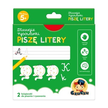CZUCZU DŁUUGIE RYSOWANKI PISZĘ LITERY 5+