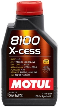 Olej silnikowy Motul 8100 X-cess 1 l 5W-40