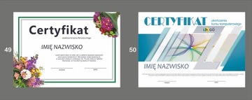 Распечатайте сертификаты, дипломы, готовые дизайны на выбор