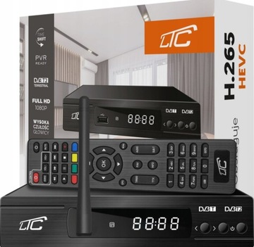 DVB-T2 тюнер LTC DVB101 hevc dvbt декодер новый
