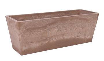 PROSTOKĄTNA DONICA Z KOMPOZYTU TAUPE 45x16x16 cm