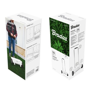 САДОВЫЙ РАЗБРАСЫВАТЕЛЬ ДЛЯ СЕМЕН ТРАВ, УДОБРЕНИЙ, СОЛЬ, ПЕСОК, 12 Л BRADAS