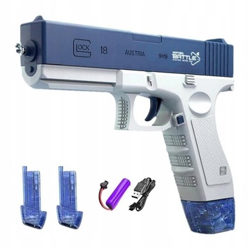 AUTOMATYCZNY PISTOLET NA WODE ELEKTRYCZNY GLOCK NA WODĘ NA PLAŻY BASENIE