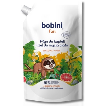 BOBINI Płyn do Kąpieli Żel do Mycia dla Dzieci 2w1