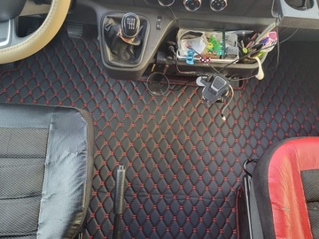 Ковры Renault Master Автобус Renault Master Кожаные стеганые ковры OPEL MOVANO ПОЛКА