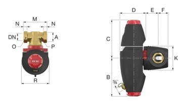 FLAMCO XSTREAM VENT-CLEAN 1F 1 ДЮЙМОВЫЙ СЕПАРАТОР - 11062