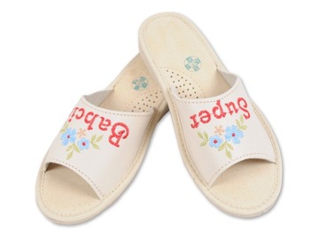 Pantofle Super Babcia prezent na DZIEŃ BABCI nr 39