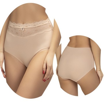 2XLAMA MAJTKI DAMSKIE Z WYSOKIM STANEM BAWEŁNIANE MAXI ROZ. 2XL