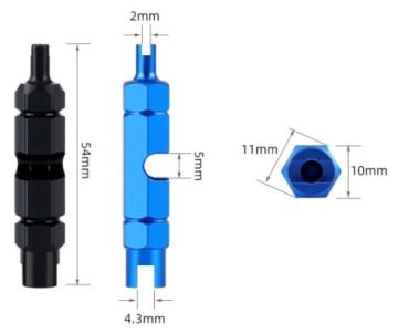 КЛЮЧ КЛАПАННЫЙ PRESTA FV SCHRADER AV 3в1