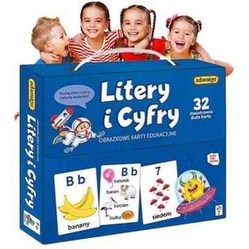 LICZBOWE GRY PLANSZOWE do nauki EDUKACYJNA ZABAWKI Litery i Cyfry ADAMIGO
