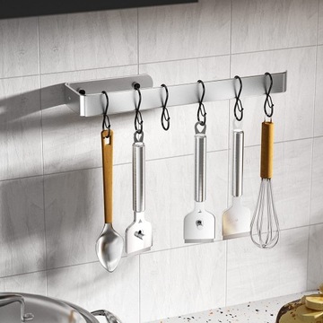 ПЕРИЛА КУХОННЫЕ КРЮЧКИ НАБОР ВЕШАЛОК 10 шт.