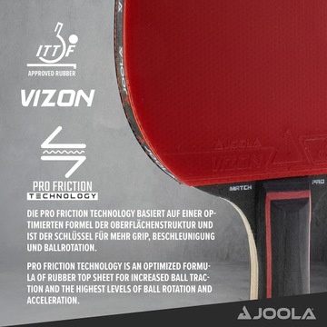 PALETKA DO PING PONGA JOOLA MATCH PRO x2 GRATIS ETUI PIŁECZKI ZESTAW