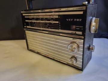Retro Radio VEF 202, ZSRR / PRL, kompletne, sprawn