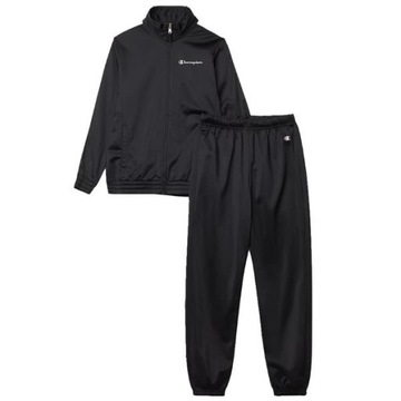 Dres Dziecięcy Champion 306040KK001 FULL ZIP SUIT Czarny 150-155