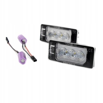 LAMPY LED TABULKY SPZ AUDI SKODA VW 6000K
