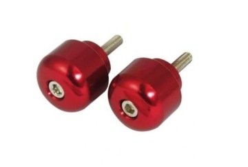 KOŃCÓWKI KIEROWNICY KOLOR CZERWONY (ALUM