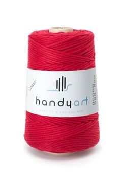 Sznurek do makramy bawełniany red wine 5mm 100m