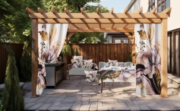 САДОВЫЕ ШТОРЫ 155х200 ВОДОНЕПРОНИЦАЕМАЯ ЗАНАВЕСКА ДЛЯ ТЕРРАСЫ ДЛЯ БЕСЕДКИ ТУННЕЛЬ 137