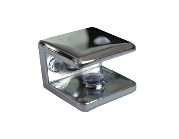 UCHWYT DO PÓŁKI SZKLANEJ CHROM 7-10mm 2szt