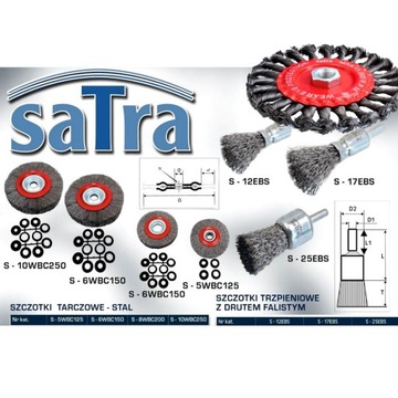 Проволочная щетка для шлифмашины, витая проволока 125 мм.