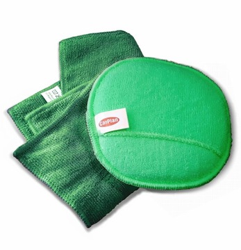 Zestaw Wosk Kredka Pasta Ścierka Aplikator SREBRNY