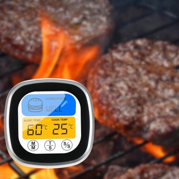 ТЕРМОМЕТР ДЛЯ МЯСА РЫБА ДУХОВКА КОПИЛЬНИЦА ГРИЛЬ 250°C ЗОНД ИНДЕЙКА БУРГЕР