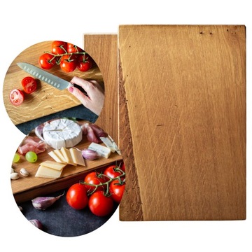KORNIK SLIM 30*20*3,5 cm Deska do krojenia i serwowania drewniana DĘBOWA