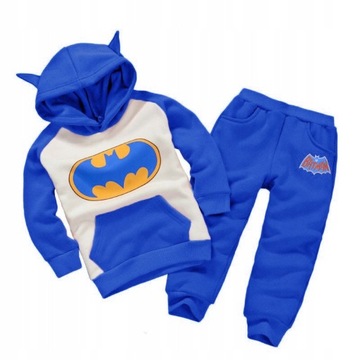 CIEPŁY DRES DZIECIĘCY BATMAN KAPTUR 4 LATA 4 L