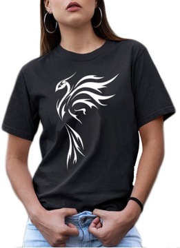 Koszulka Damska T-Shirt z Nadrukiem Feniks M