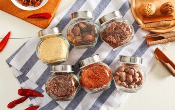 16 баночек для специй, баночка для трав, набор баночек, 175 мл.