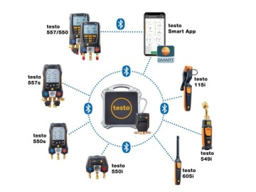 Холодильные весы TESTO 560i с интеллектуальным клапаном Bluetooth, 24 месяца
