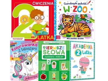 Super Zestaw 2-latka ĆWIECZENIA KOLOROWANKI