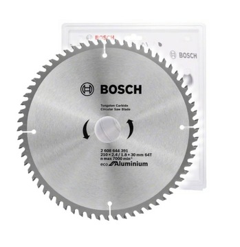 BOSCH TARCZA PILARSKA ECO FOR ALUMINIUM 210x30 64T