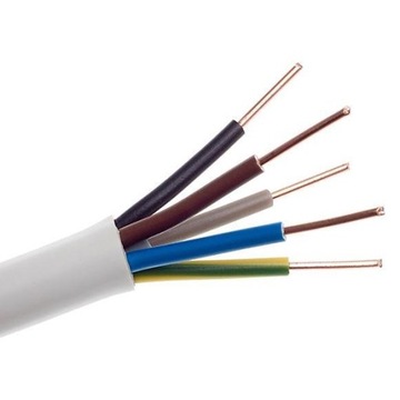 Кабель монтажный круглый YDY 5x4 медный провод 450/750В NKT