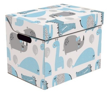 mocne pudełko karton pojemnik archiwum z klapą zoo