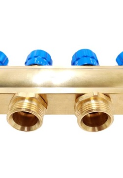 ROZDZIELACZ GRZEJNIKOWY 3 OBWODY Z ZAWORAMI