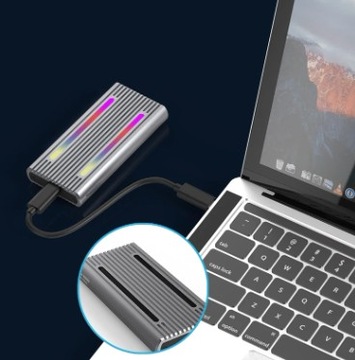Корпус SSD m2 4in1 NVME Pcie SATA M.2 USB-C Карман для адаптера USB 3.0