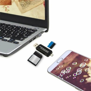 USB-адаптер Устройство чтения карт памяти Micro SD OTG 3 в 1 SDXC